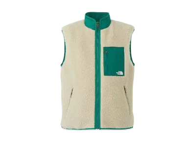 The North Face Reversible Extreme Pile Vest "OatmealxTNF Green"