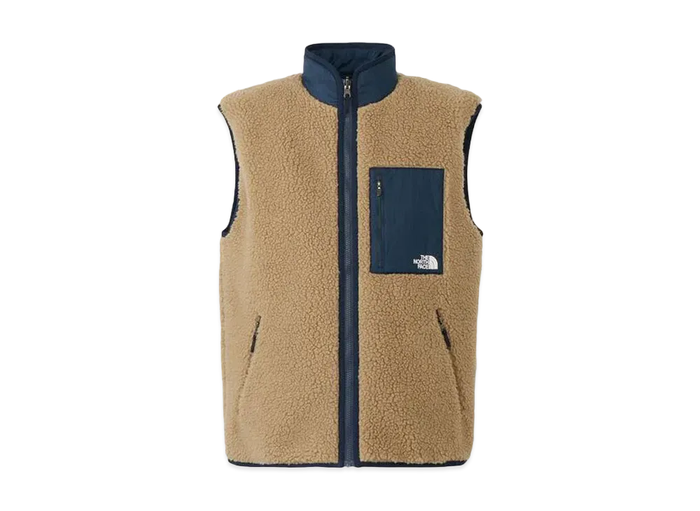 The North Face Reversible Extreme Pile Vest "Kelp TanxUrban Navy"