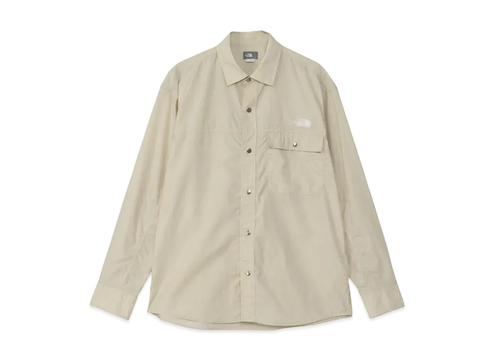 The North Face Long Sleeve Nuptse Shirt "Gravel"
