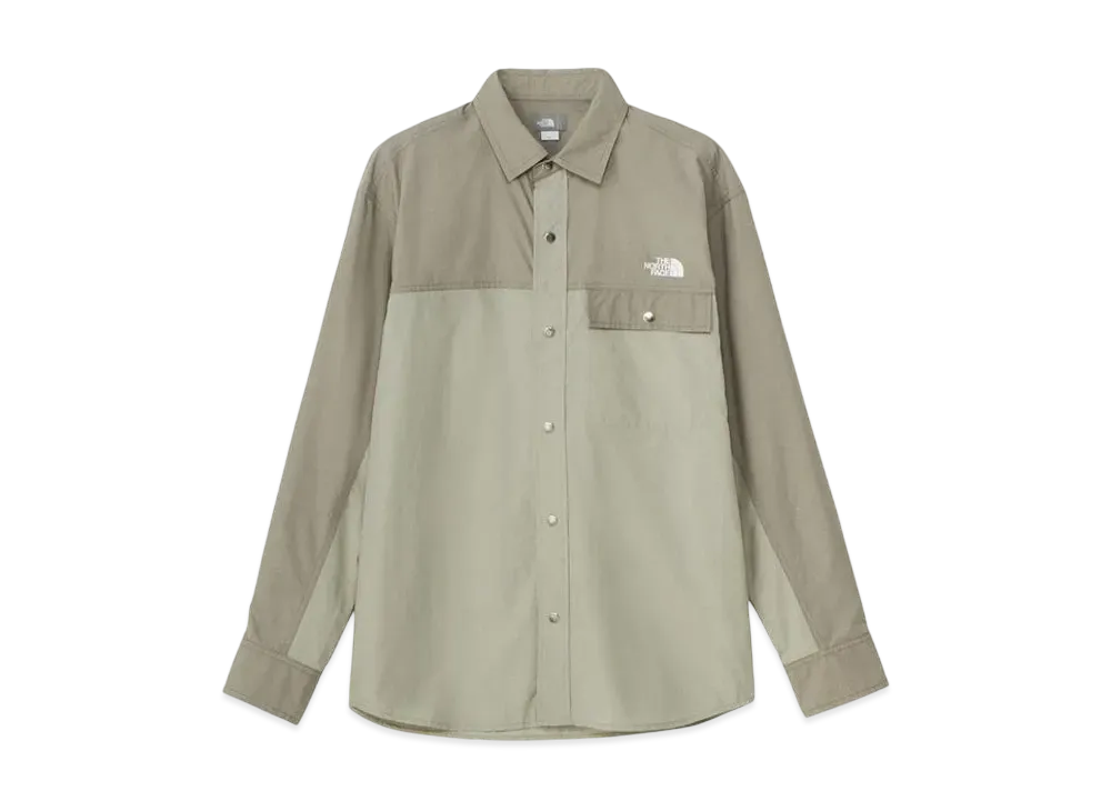The North Face Long Sleeve Nuptse Shirt "Cavan GrayxClay Gray"
