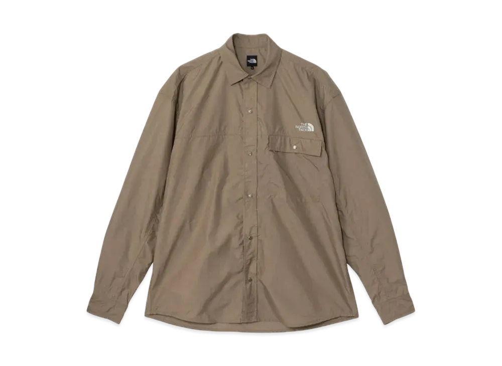 The North Face Long Sleeve Nuptse Shirt "Classic Khaki"