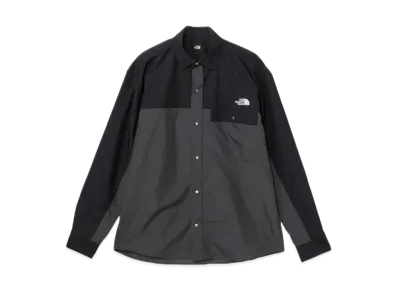 The North Face Long Sleeve Nuptse Shirt "Black x Asphalt Gray"