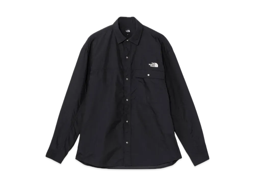 The North Face Long Sleeve Nuptse Shirt "Black"