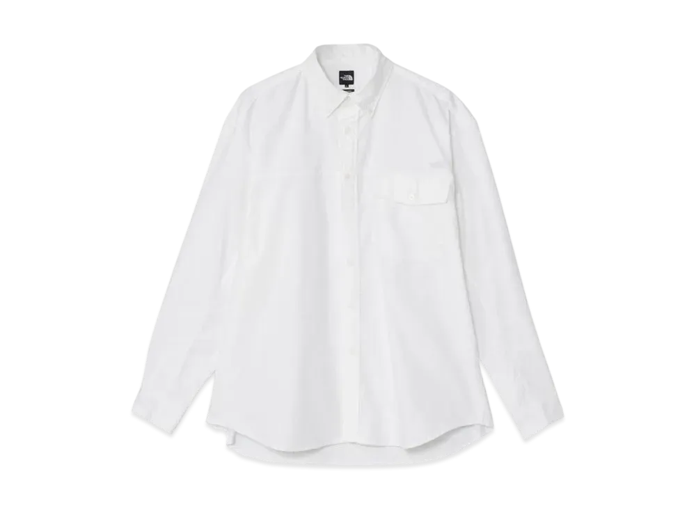 The North Face Long Sleeve Flash Dry Nuptse Shirt "White"
