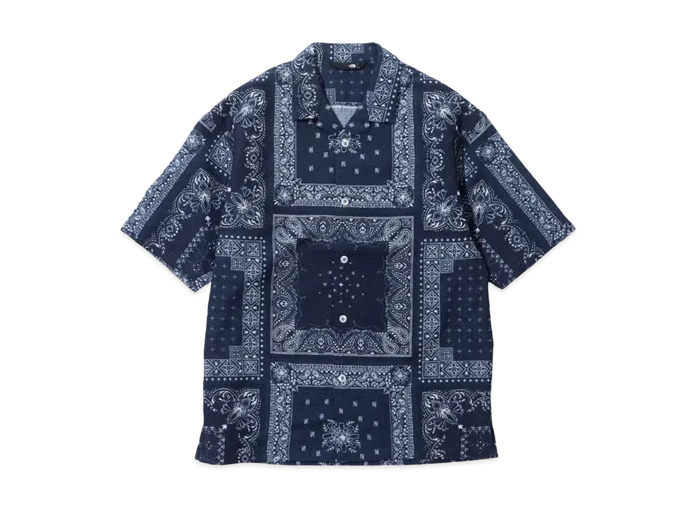 The North Face Short Sleeve Aloha Vented Shirt "Bandana Renewal Blue"