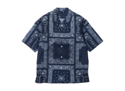 The North Face Short Sleeve Aloha Vented Shirt "Bandana Renewal Blue"