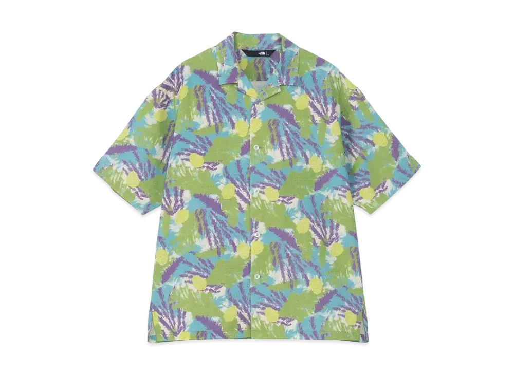 The North Face Short Sleeve Aloha Vented Shirt "Paint Plants Gravel"