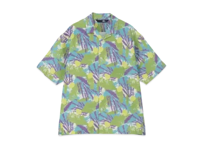 The North Face Short Sleeve Aloha Vented Shirt "Paint Plants Gravel"