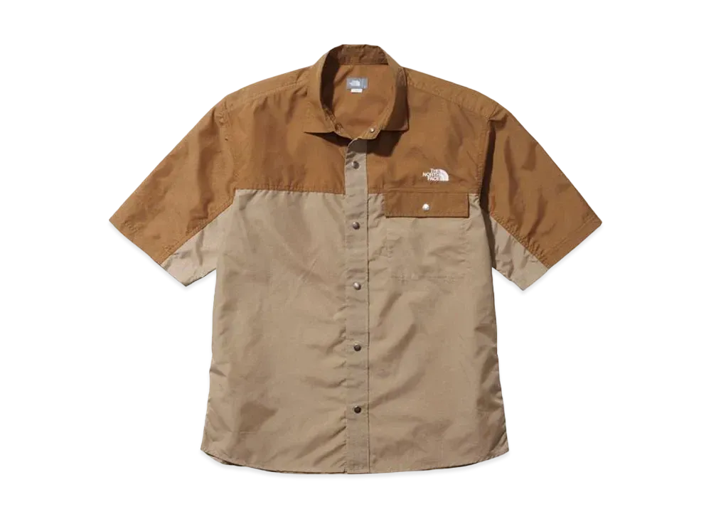 The North Face Short Sleeve Nuptse Shirt "Utility BrownxKelp Tan"