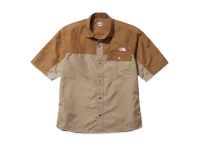 The North Face Short Sleeve Nuptse Shirt "Utility BrownxKelp Tan"