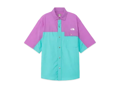 The North Face Short Sleeve Nuptse Shirt "AuberginexGeyser Aqua"