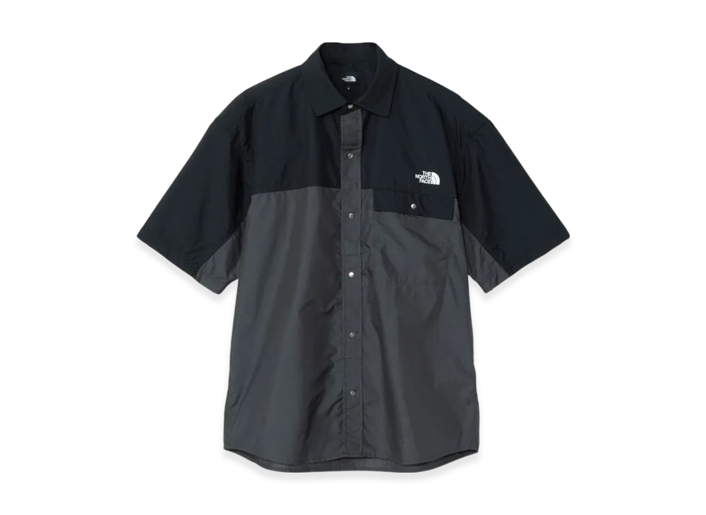 The North Face Short Sleeve Nuptse Shirt "Black/Asphalt Grey"