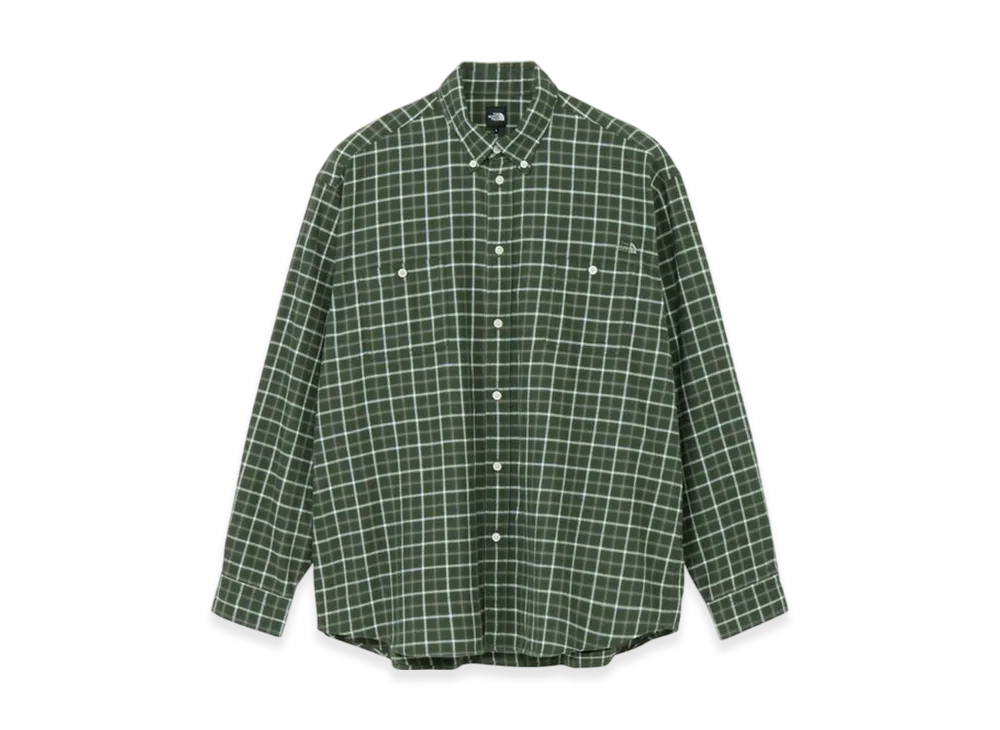 The North Face Long Sleeve Frostforge Flannel Shirt "Alpine/Off-White Plaid Check"