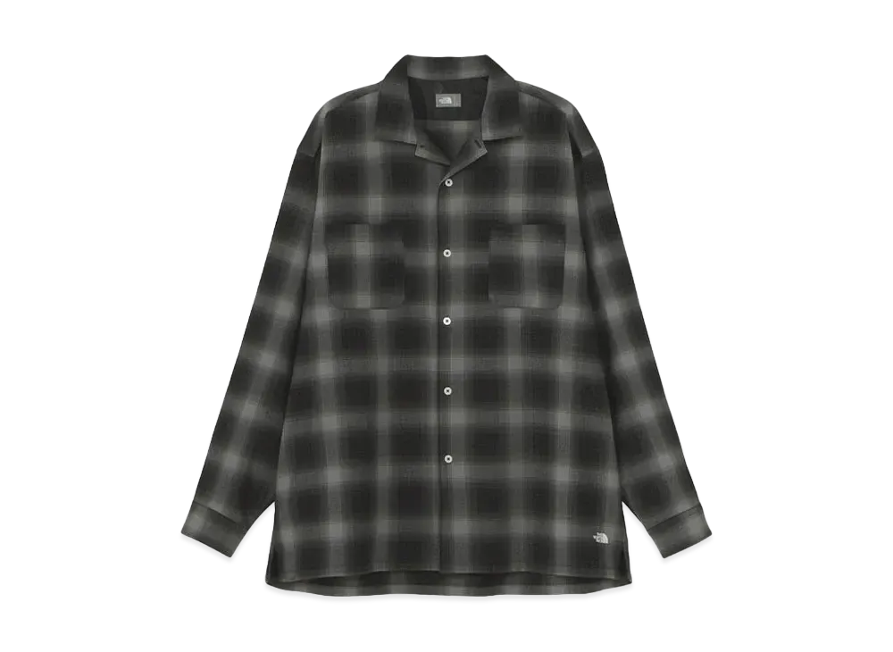 The North Face Long Sleeve Woolly Check Shirt "Black Ombre Check"