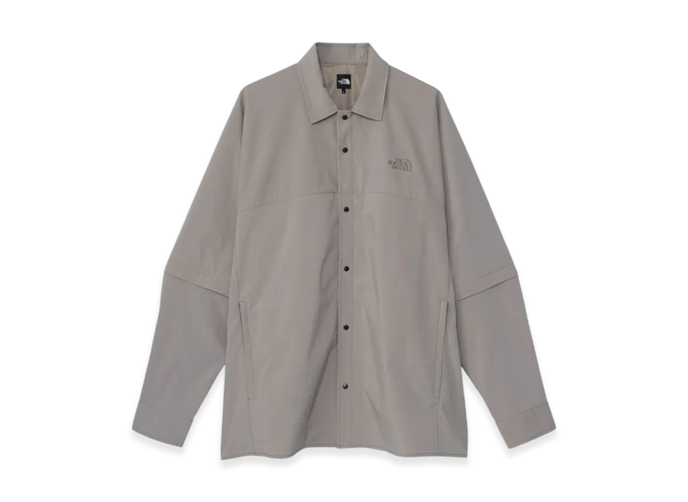 The North Face Long Sleeve Zip Off Field Shirt "Mineral Grey"