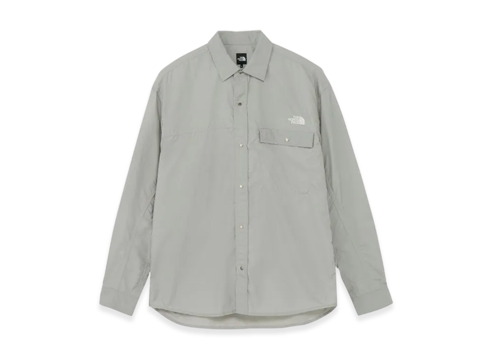 The North Face Long Sleeve Nuptse Shirt "Meld Gray"