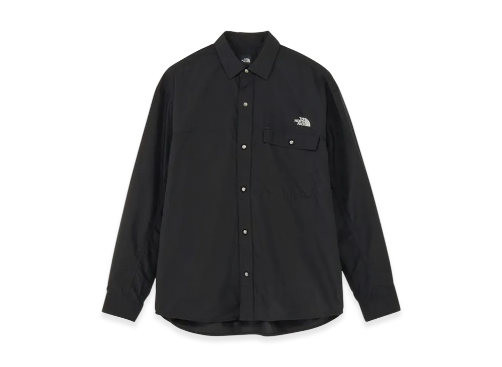 The North Face Long Sleeve Nuptse Shirt "Black"