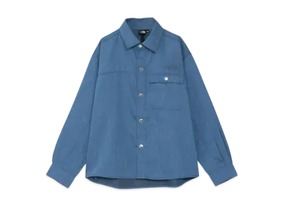 The North Face Kids Long Sleeve Denim Nuptse Shirt "Light Indigo"