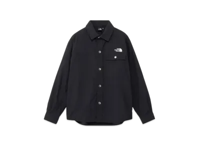 The North Face Kids Long Sleeve Nuptse Shirt "Black"