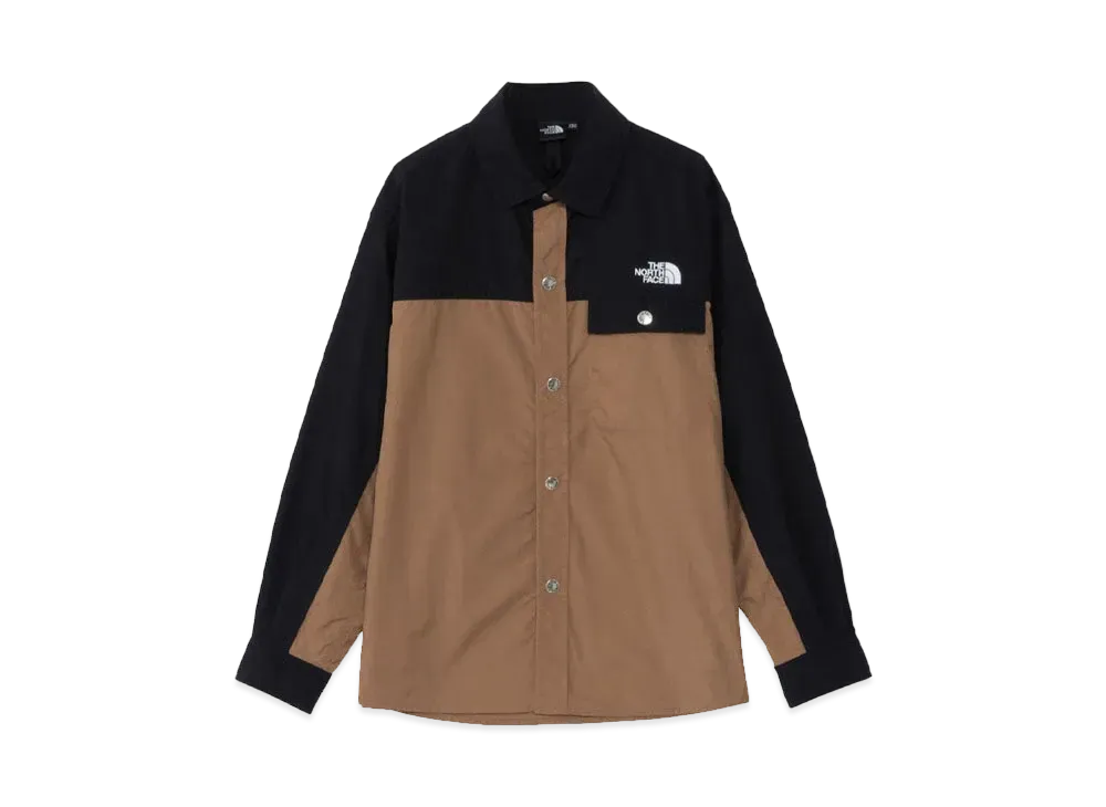 The North Face L/S Nuptse Shirt Kids "Utility Black"