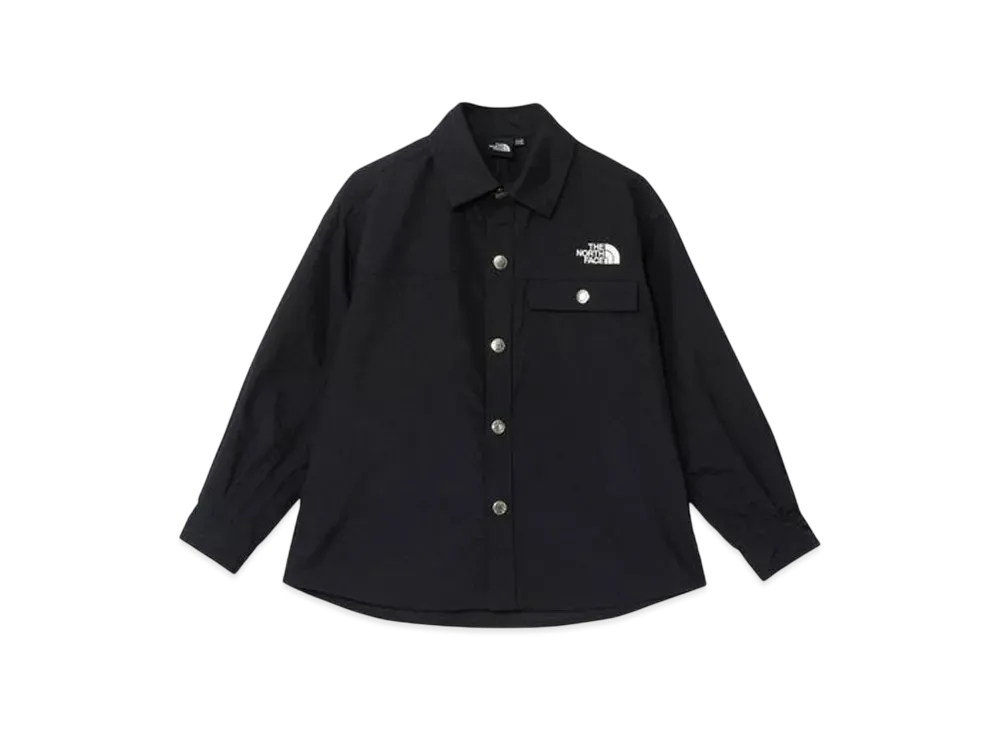 The North Face Kids Toddler Long Sleeve Nuptse Shirt "Black"