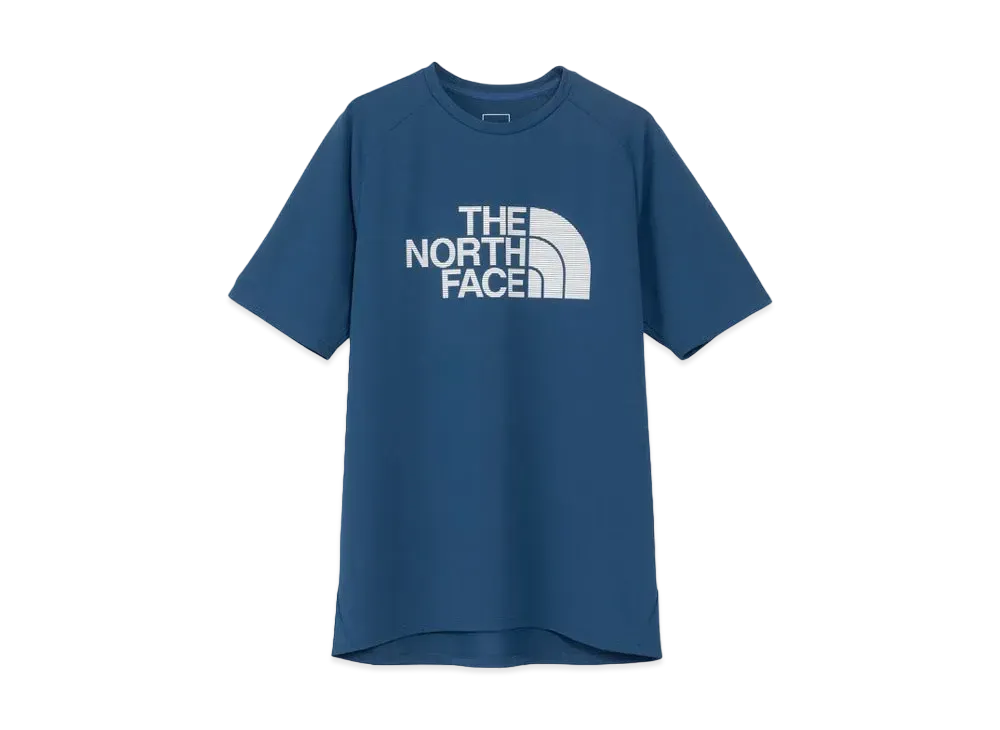 The North Face Short Sleeve GTD Logo Crew "Mountain Blue 2"