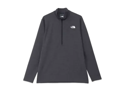The North Face Long Sleeve Flash Dry Mid Zip Up "Mix Charcoal"