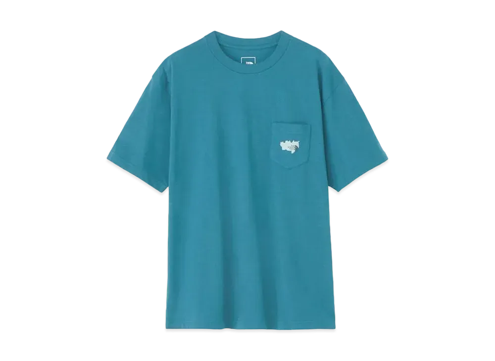 The North Face Short Sleeve Prospector One Grain Tee (Men's) "Blue Moss"