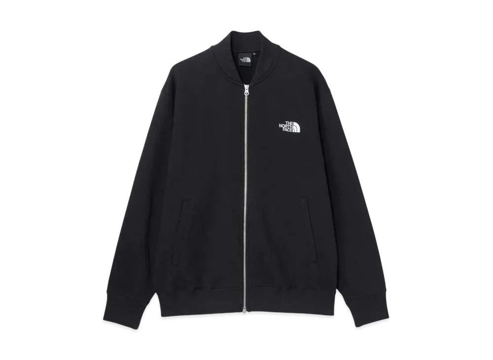 The North Face Heather Bomber Sweat Jacket "Black"