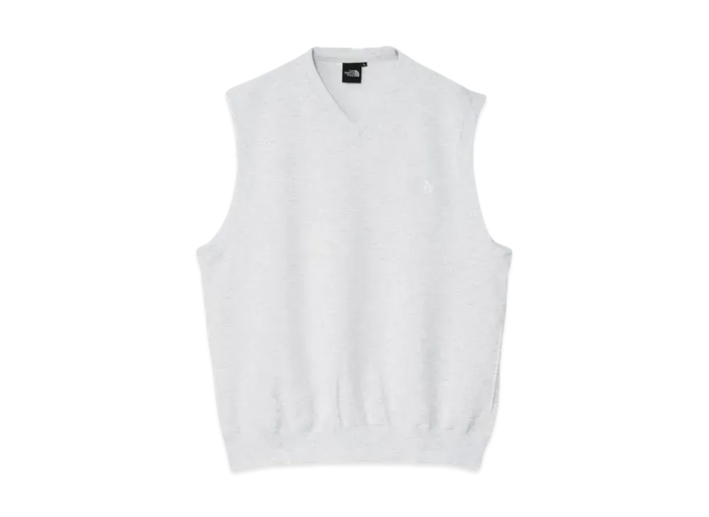 The North Face Light Sweat Vest "White Mix Gray"