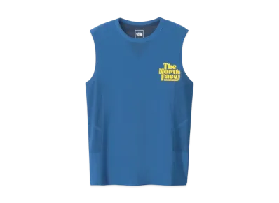 The North Face Sleeveless Free Run Spiral Crew "Mountain Blue"
