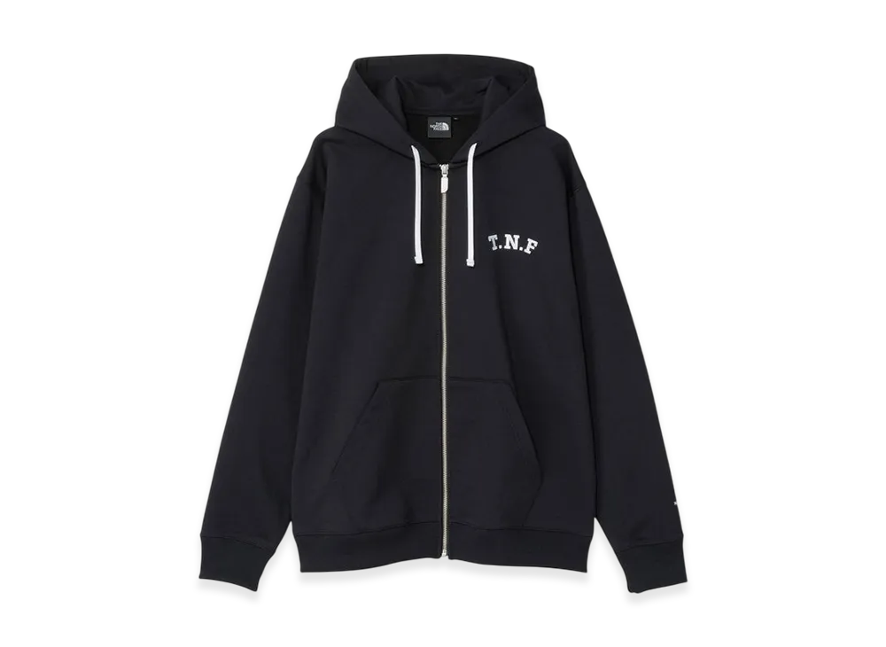 The North Face TNF Logo Heather Sweat Full Zip Hoodie "Black"