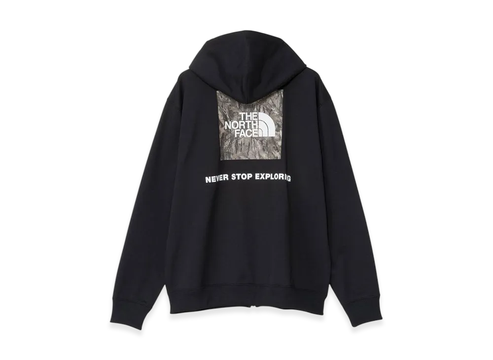 The Forest Floor Logo Sweat Full Zip Hoodie "Black"