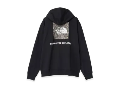 The Forest Floor Logo Sweat Full Zip Hoodie "Black"