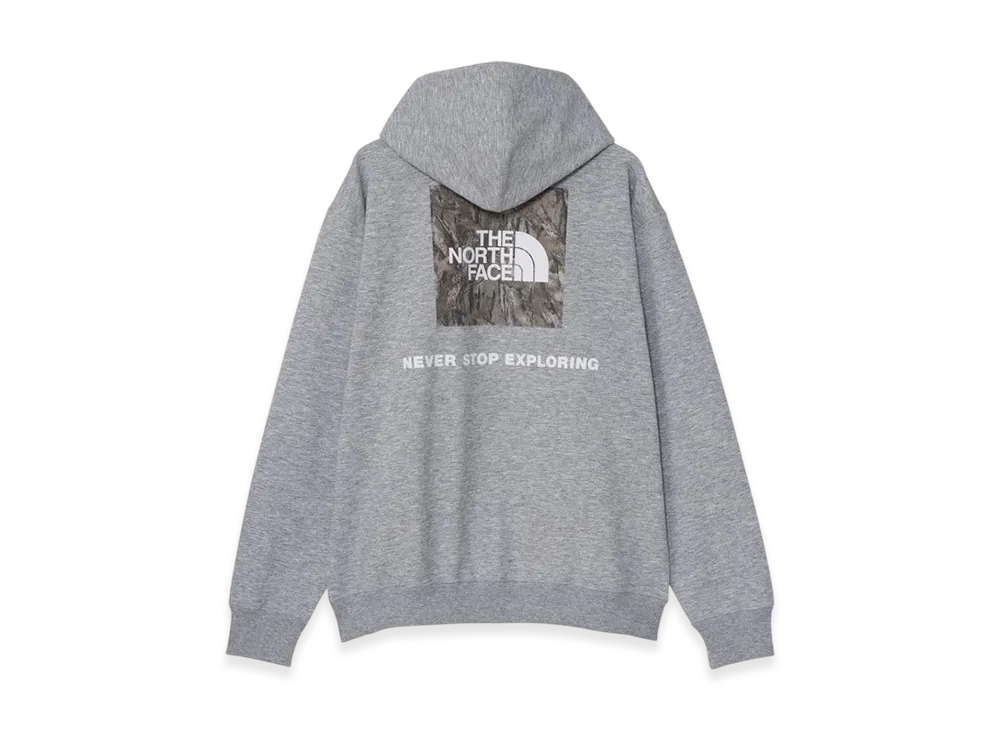 The Forest Floor Logo Sweat Full Zip Hoodie "Mixed Grey"