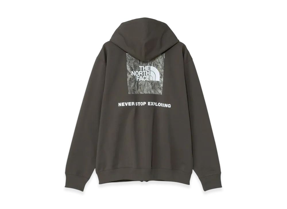 The Forest Floor Logo Sweat Full Zip Hoodie "New Taupe"