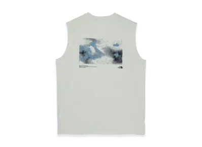 The North Face Sleeveless GTD Melange Graphic Crew "Greyish White"
