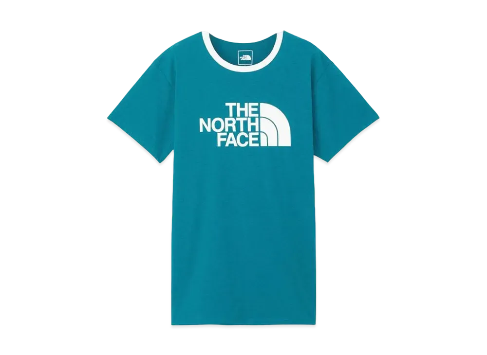The North Face Short Sleeve Ringer Tee "Blue Moss"