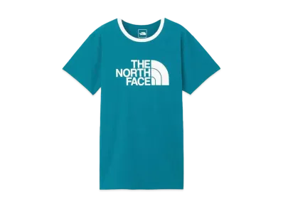 The North Face Short Sleeve Ringer Tee "Blue Moss"