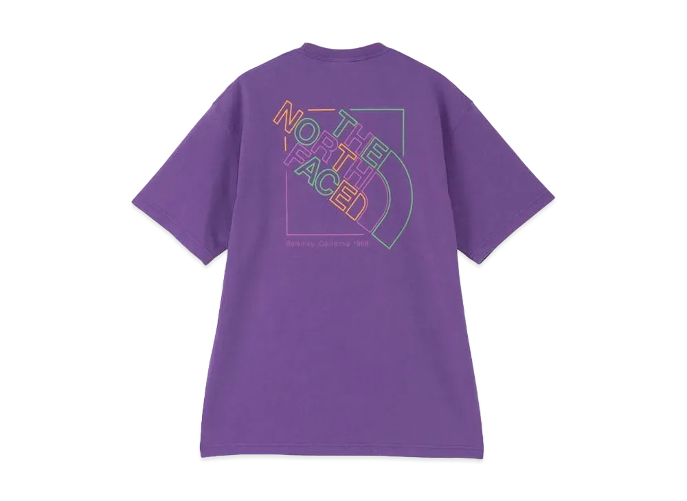 The North Face Short Sleeve Ozone Dyed Neon Logo Tee "TNF Purple"