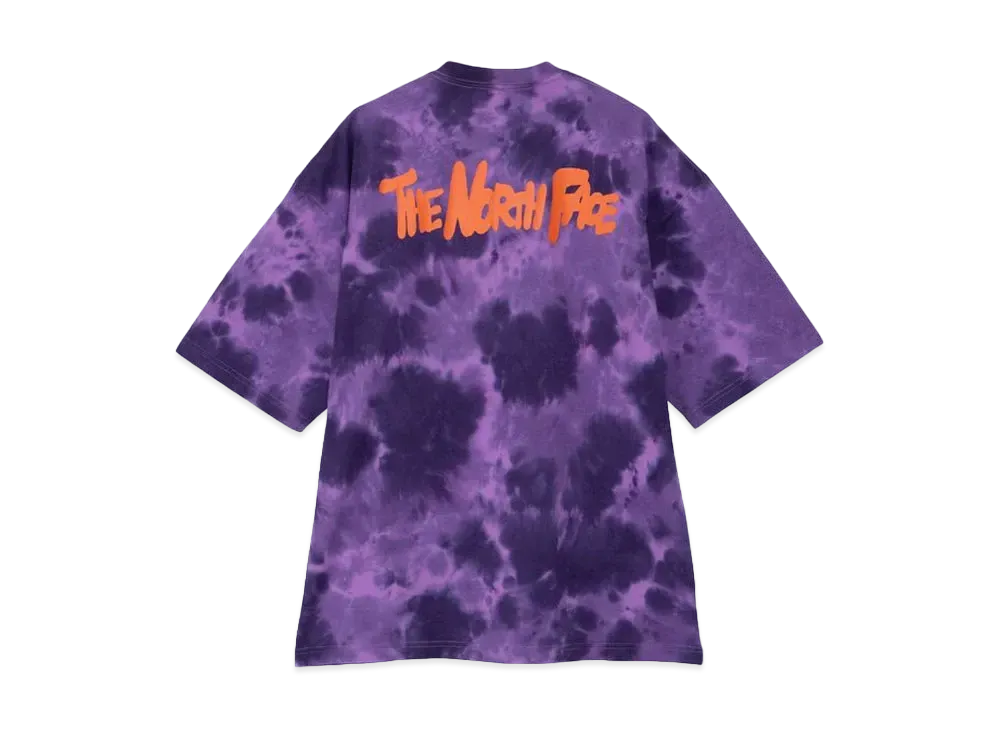 The North Face Short Sleeve Tie-Dye Handwriting Tee "TNF Purple"