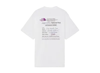 The North Face Hort Sleeve Entrance Permission Tee "White"