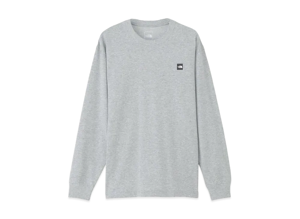 The North Face Long Sleeve Small Box Logo Tee "Mix Gray"
