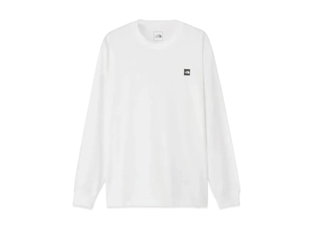 The North Face Long Sleeve Small Box Logo Tee "White"
