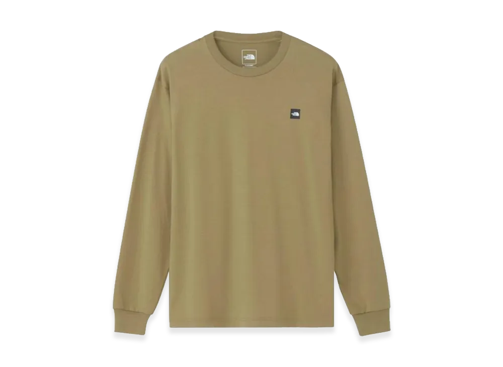 The North Face Long Sleeve Small Box Logo Tee "Khaki"