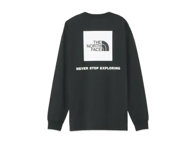 The North Face Long Sleeve Back Square Logo Tee "Black"