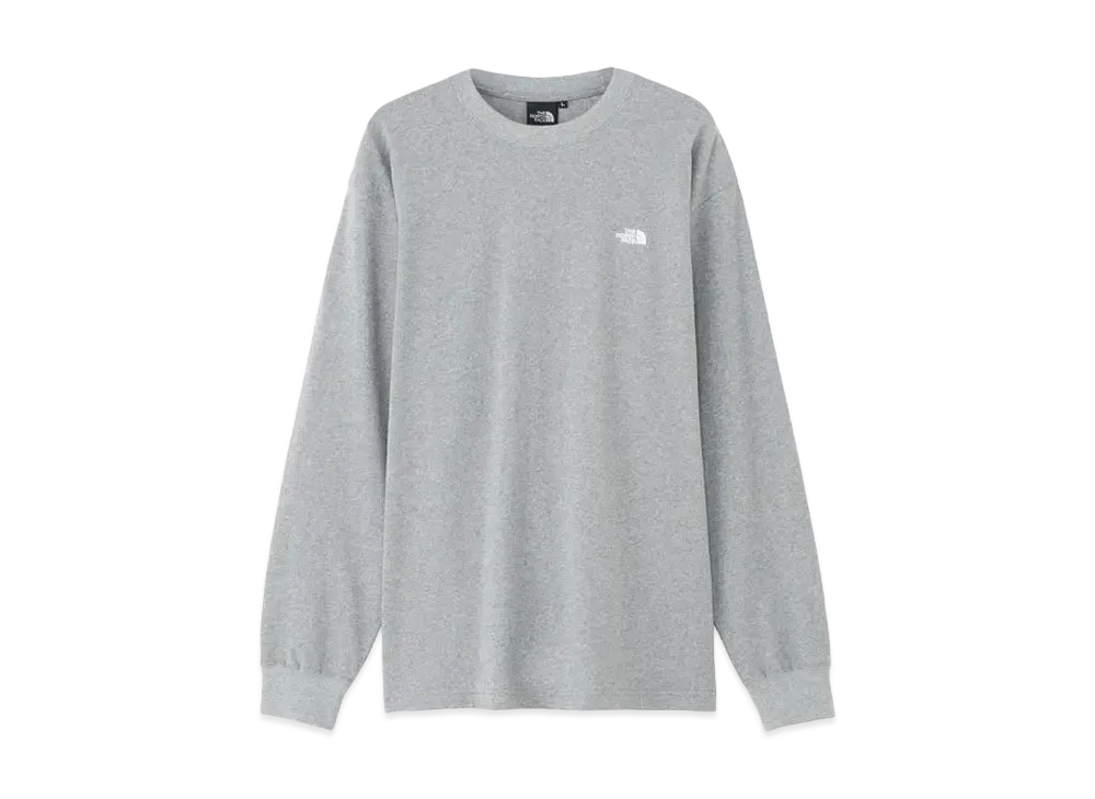 The North Face Long Sleeve Nuptse Cotton Tee "Mix Gray"