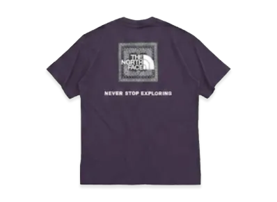The North Face Men's Short Sleeve Bandana Square Logo Tee "Dark Purple"