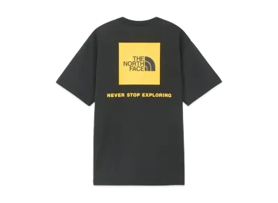 The North Face Short Sleeve Back Square Logo Tee (Men's) "Black x Summit Gold"