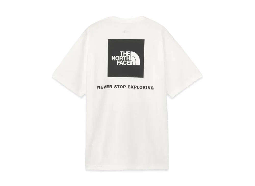 The North Face Short Sleeve Back Square Logo Tee (Men's) "White"